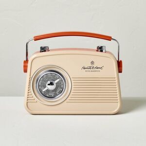 Retro Portable AM/FM Bluetooth Radio Tonal Orange - Hearth & Hand with Magn